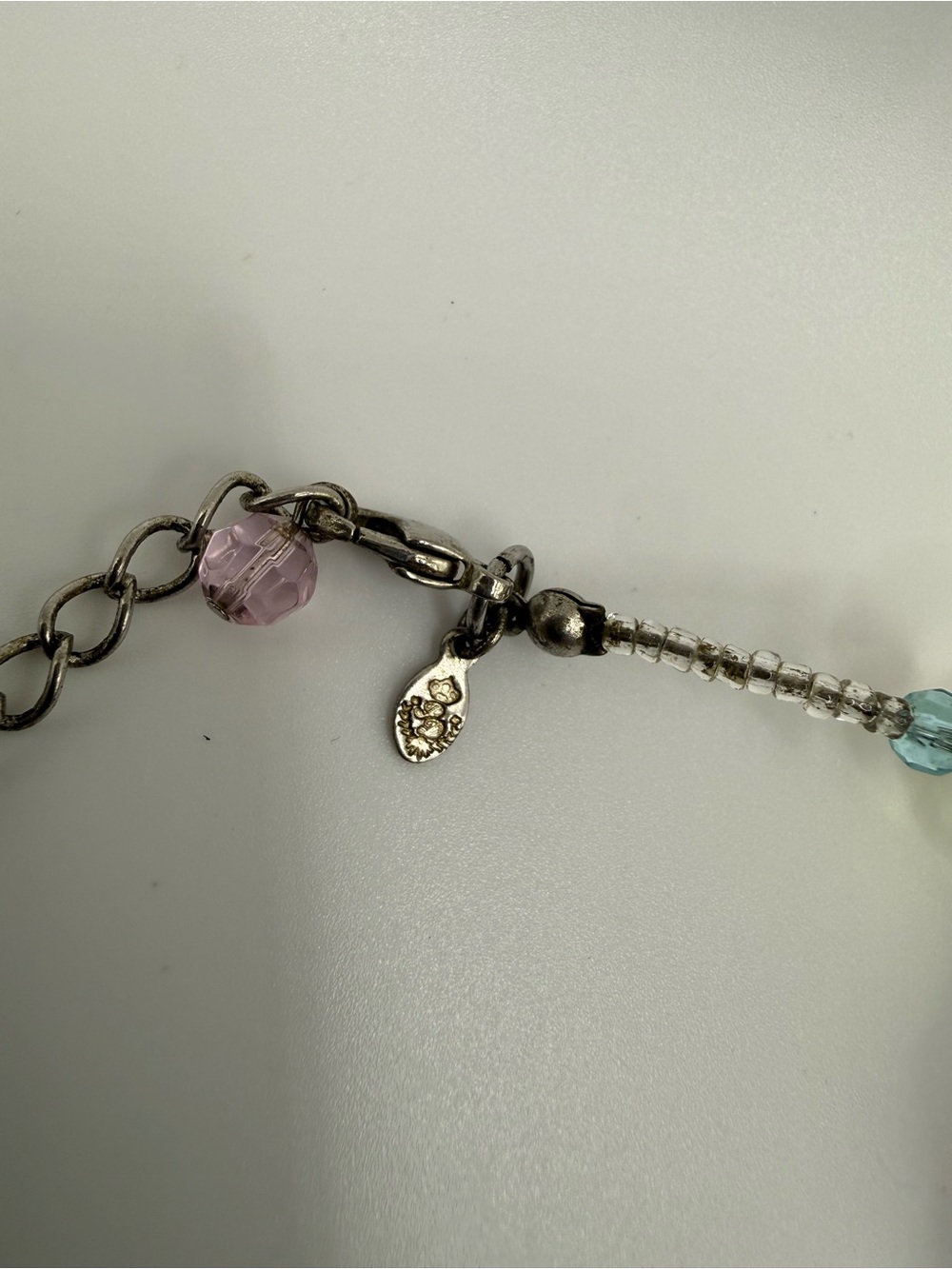 Premier Designs Multicolor Glass Bead Necklace - Pink, Brown, Green, Blue - Picture 4 of 6